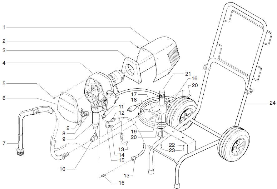 EP2300se Main Assembly/Low Boy Parts